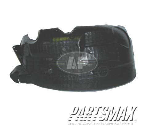 1248 | 2005-2006 FORD F-150 LT Front fender inner panel fender liner; polyethylene | FO1248125|5L3Z16103AA