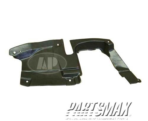 1250 | 2007-2009 LINCOLN MKZ LT Front fender splash shield | FO1250147|9E5Z16103A