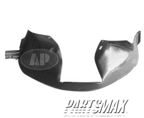 1251 | 1989-1995 MERCURY COUGAR RT Front fender splash shield all | FO1251104|F2SZ16102A