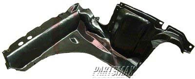 160 | 2005-2007 FORD ESCAPE RT Front fender splash shield lower; plastic liner | FO1251140|YL8Z16102AA