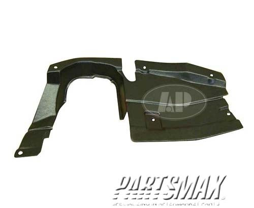 1251 | 2007-2009 LINCOLN MKZ RT Front fender splash shield | FO1251147|6E5Z16102B