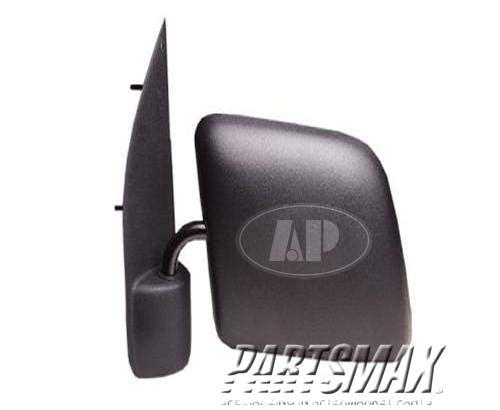 1320 | 1992-1993 FORD E-150 ECONOLINE CLUB WAGON LT Mirror outside rear view manual foldaway paddle; black | FO1320111|F2UZ17683B
