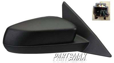 1320 | 2010-2010 FORD MUSTANG LT Mirror outside rear view BASE|GT|GT500; Includes Textured & PTM Covers; see notes | FO1320402|AR3Z17683AA-PFM