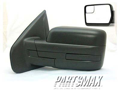 1320 | 2011-2014 FORD F-150 LT Mirror outside rear view Power; Non-Heated; w/o Puddle Lamp; w/o Reflector; Textured Black | FO1320408|BL3Z17683BA