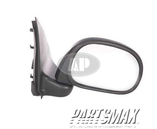 1321 | 1997-2002 FORD F-150 RT Mirror outside rear view manual; rectangular style; black; paint to match; to 2/11/02 | FO1321132|F75Z17682HAA
