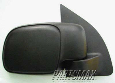 1321 | 1999-2007 FORD F-250 SUPER DUTY RT Mirror outside rear view manual; paddle design | FO1321217|F81Z17682AAA