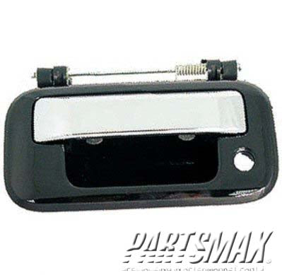 2050 | 2006-2014 FORD F-150 Rear gate handle w/o Platinum Model; Black/Chrome | FO1915121|8L3Z9943400AB