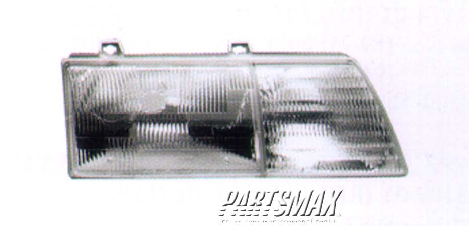 2503 | 1989-1991 FORD TAURUS RT Headlamp assy composite all | FO2501109|E9DZ13008A