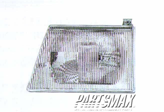 1150 | 1992-1995 FORD TAURUS LT Headlamp assy composite L/GL; includes parklamp | FO2502117|F2DZ13008B