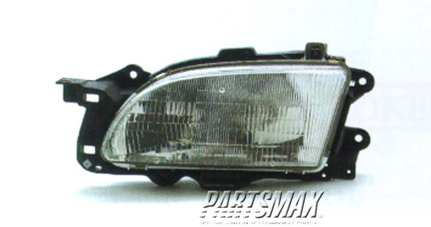 2502 | 1994-1996 FORD ASPIRE LT Headlamp assy composite SE | FO2502144|F4BZ13008D