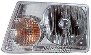 2502 | 2001-2008 FORD RANGER LT Headlamp assy composite Requires Parklamp Socket & Bulb | FO2502173|6L5Z13008BA