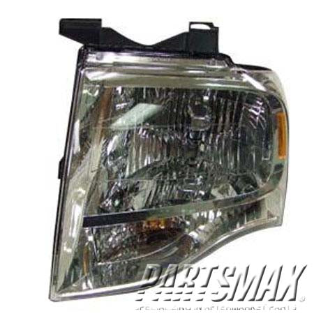 1150 | 2007-2013 FORD EXPEDITION LT Headlamp assy composite w/o Black-Out; Chrome housing; see notes | FO2502226|7L1Z13008BB