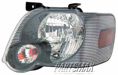 2502 | 2006-2010 FORD EXPLORER LT Headlamp assy composite w/smoke lens | FO2502230|8L2Z13008B