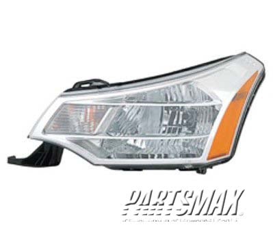 1150 | 2008-2011 FORD FOCUS LT Headlamp assy composite Sedan | FO2502244|8S4Z13008F
