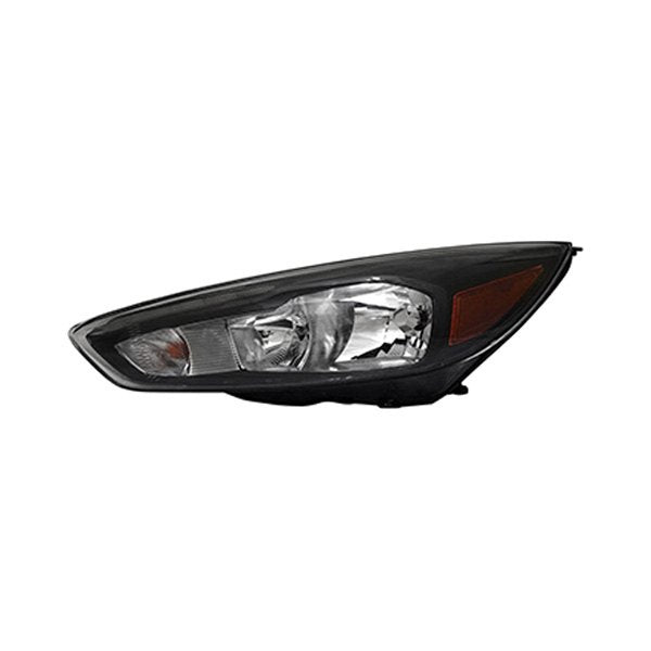 1150 | 2015-2018 FORD FOCUS LT Headlamp assy composite Halogen; Black Bezel; w/Signature Lighting; LED DRL | FO2502338|F1EZ13008GX
