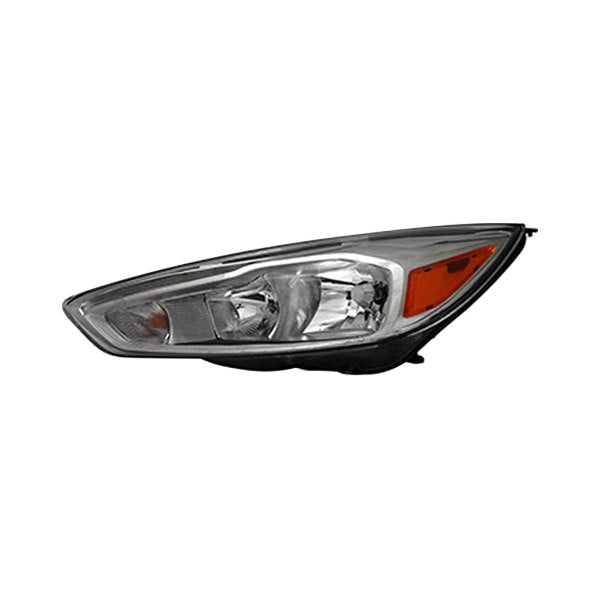2502 | 2015-2018 FORD FOCUS LT Headlamp assy composite Halogen; Aluminum Bezel; w/Signature Lighting; LED DRL | FO2502340|F1EZ13008GU