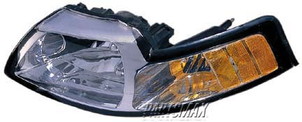 1160 | 1999-2000 FORD MUSTANG RT Headlamp assy composite all | FO2503160|YR3Z13008AA