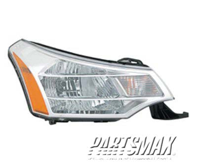 2503 | 2008-2011 FORD FOCUS RT Headlamp assy composite Sedan | FO2503244|8S4Z13008E