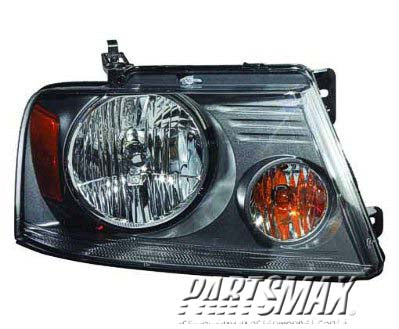 2503 | 2007-2008 FORD F-150 RT Headlamp assy composite F150(New Style); w/Shadow Gray Trim | FO2503248|7L3Z13008CA
