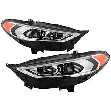 1160 | 2017-2020 FORD FUSION RT Headlamp assy composite Halogen; w/Signature Lighting | FO2503350|HS7Z13008G