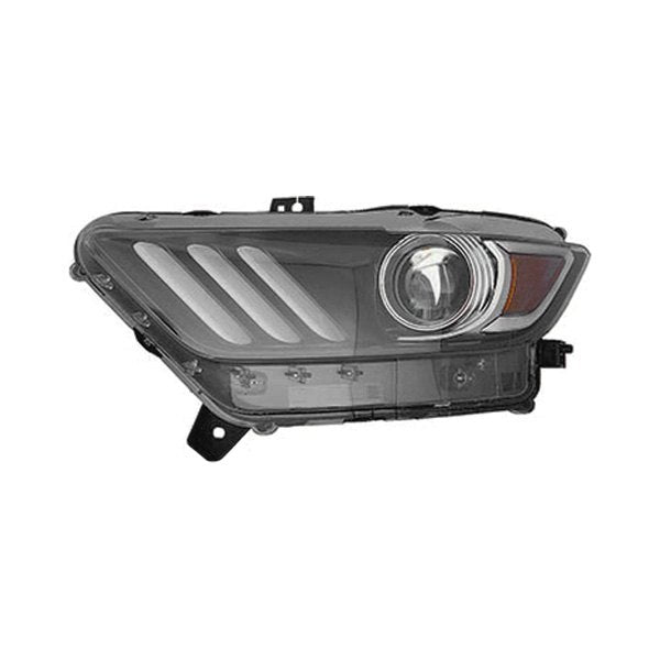 2518 | 2015-2022 FORD MUSTANG LT Headlamp lens/housing HID; w/LED | FO2518124|FR3Z13008K