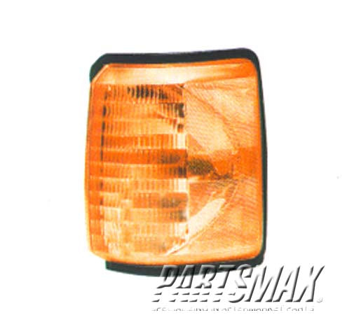 2520 | 1987-1991 FORD F-150 LT Parklamp assy w/o Black & Chrome Trim | FO2520107|E9TZ13201D