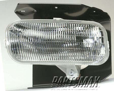 2592 | 1999-2003 FORD F-150 LT Fog lamp assy w/o Lightning; except Harley-Davidson | FO2592180|1L3Z15200AB