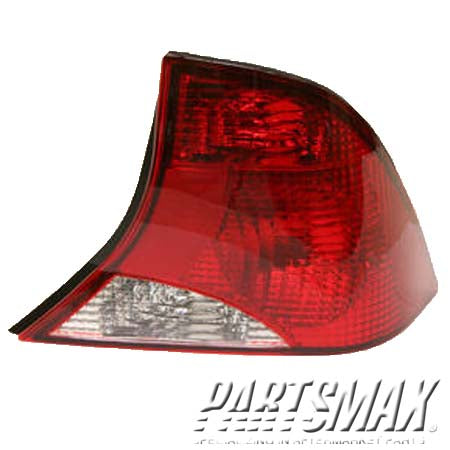 2080 | 2003-2004 FORD FOCUS RT Taillamp assy 4dr sedan; w/o bulb or socket; w/black housing | FO2801198|2S4Z13404AB