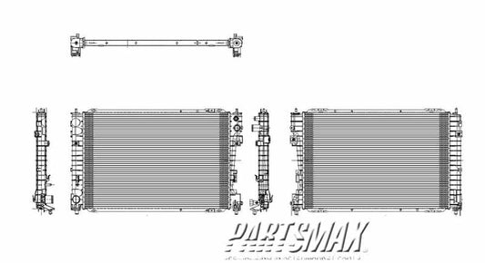 3010 | 2008-2011 MERCURY MARINER Radiator assembly Exc HYBRID; 3.0L; From 6/23/2008 | FO3010278|H2MZ8005R
