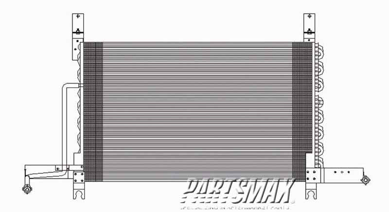 3030 | 1989-1989 FORD BRONCO Air conditioning condenser w/factory installed air cond | FO3030133|E7TZ19712A