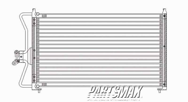 3030 | 2001-2004 FORD ESCAPE Air conditioning condenser all | FO3030136|6L8Z19712EB