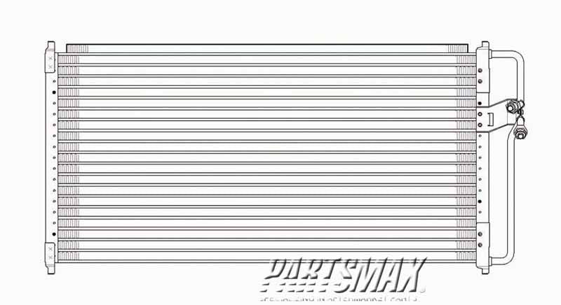 3030 | 1997-2003 FORD F-150 Air conditioning condenser w/factory installed air cond | FO3030144|6L3Z19712BB