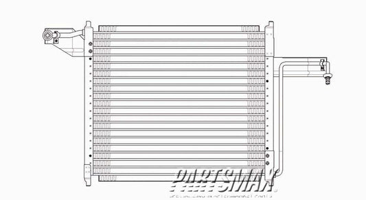 3030 | 1995-1997 FORD RANGER Air conditioning condenser all | FO3030147|F57Z19712A