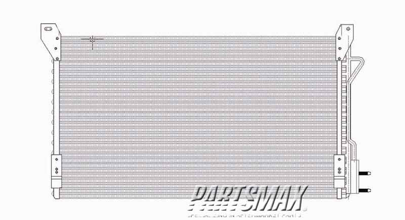 3030 | 2005-2005 FORD FIVE HUNDRED Air conditioning condenser all; To 3-3-05 | FO3030198|EU2Z19712G