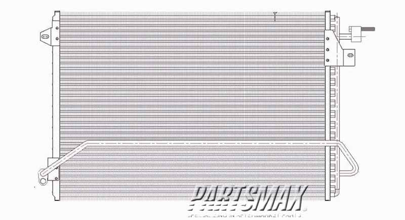 3030 | 2005-2009 FORD MUSTANG Air conditioning condenser all | FO3030200|6R3Z19712AC