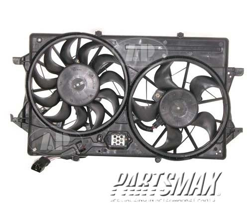 2880 | 2001-2002 FORD FOCUS Radiator cooling fan assy w/2.0L DOHC engine; w/air cond; includes motor/blade/shroud | FO3115119|1S4Z8C607AA