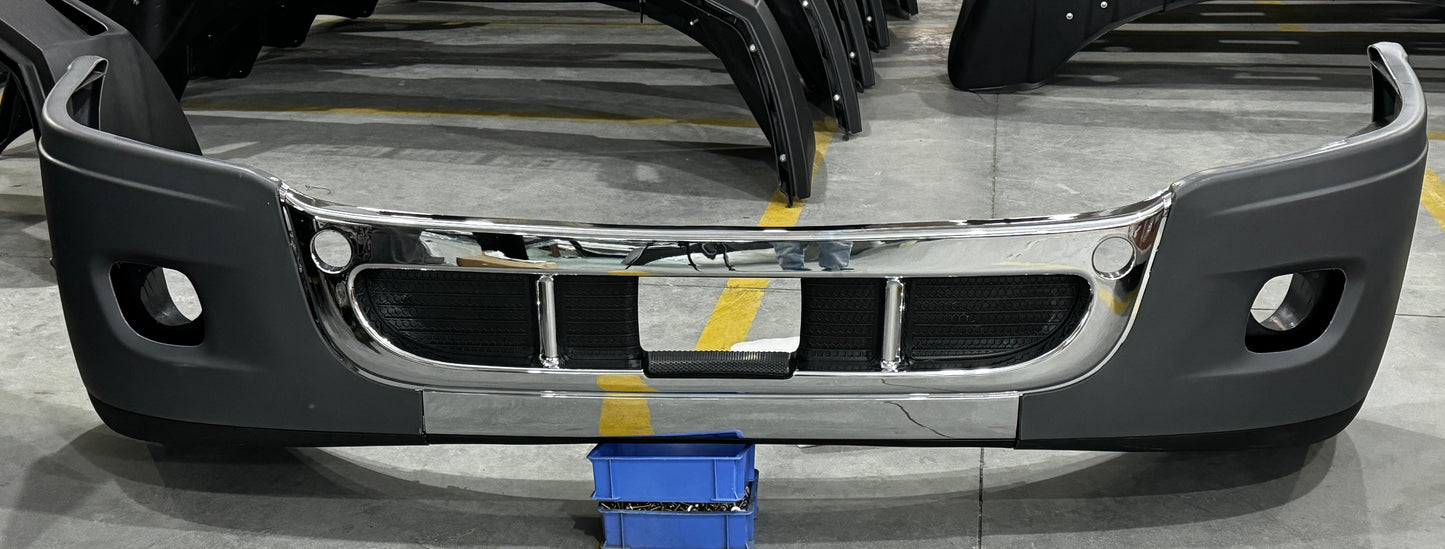 | 2008-2017 FREIGHTLINER CASCADIA BUMPER ASSY W/ FOG HOLE CHROME | FTL1000103|