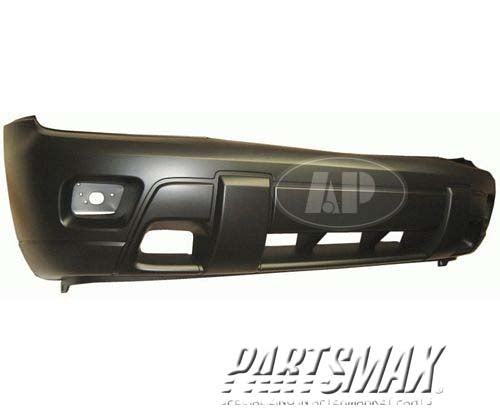 250 | 2002-2005 CHEVROLET TRAILBLAZER Front bumper cover w/two tone paint; w/fog lamps; prime | GM1000672|88943617