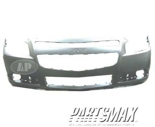 1000 | 2008-2012 CHEVROLET MALIBU Front bumper cover w/Emblem; prime | GM1000858|20832808