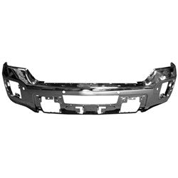 1002 | 2015-2019 GMC SIERRA 2500 HD Front bumper face bar w/Parking Aid Sensors; Chrome | GM1002856|23178777