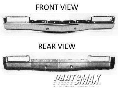 1002 | 1989-1990 CADILLAC FLEETWOOD Front bumper face bar all | GM1006242|25528817