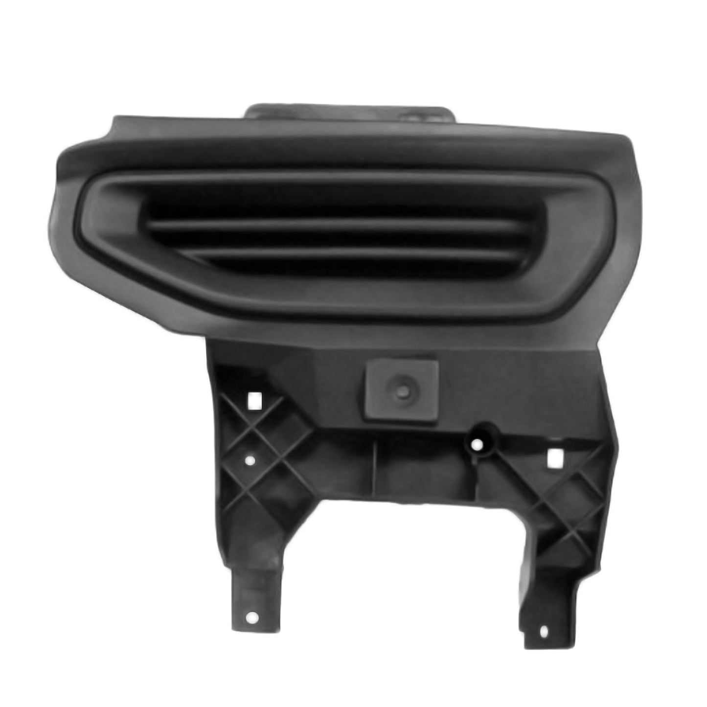 520 | 2016-2018 GMC SIERRA 1500 LT Front bumper insert Chrome Bumper; Fog Lamp Opening Cover; w/o Fog Lamps; Textured Black | GM1038224|23243505