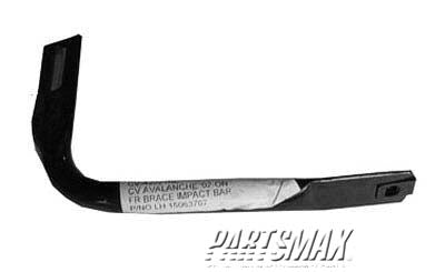 1066 | 2002-2006 CHEVROLET AVALANCHE 2500 LT Front bumper bracket impact bar brace; w/body cladding | GM1066144|15063707