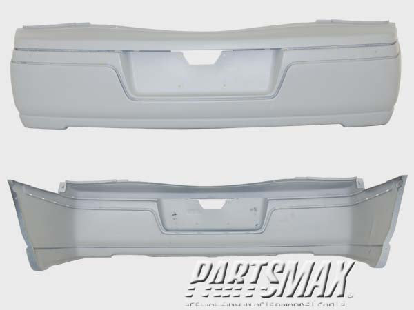 2430 | 2000-2004 CHEVROLET IMPALA Rear bumper cover BASE; w/o Integral Side Mldgs; w/Separate Side Mldgs; prime | GM1100622|12335487