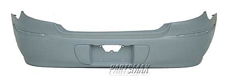 1100 | 2005-2008 BUICK ALLURE Rear bumper cover CXL|CXS; w/o Chrome Pkg; w/o Object Sensor; prime | GM1100710|12336061