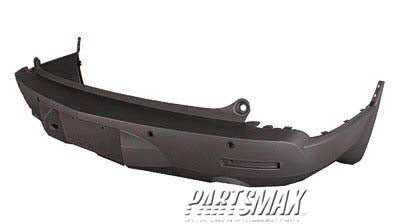 2430 | 2009-2012 CHEVROLET TRAVERSE Rear bumper cover w/Dual Exhaust; w/Rear Object Sensor | GM1100843|20969837