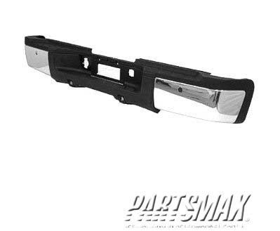 1103 | 2007-2010 GMC SIERRA 3500 HD Rear bumper assembly Dual Rear Wheels; w/Rear Object Sensor; w/o Snsr Comp; Chrome; see notes | GM1103154|19259335-PFM