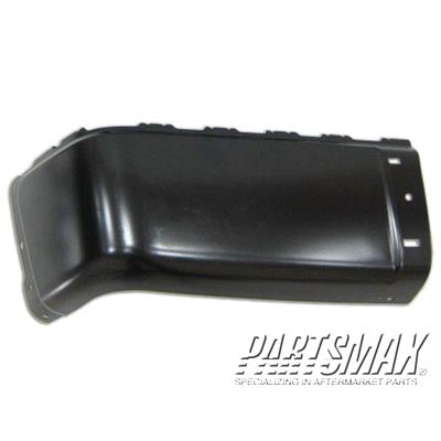 1104 | 2010-2010 CHEVROLET SILVERADO 2500 HD LT Rear bumper extension outer w/o Rear Object Sensors; Black | GM1104151|20965924