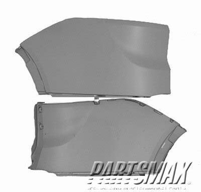 2530 | 2007-2012 GMC ACADIA LT Rear bumper cover | GM1116100|15890881