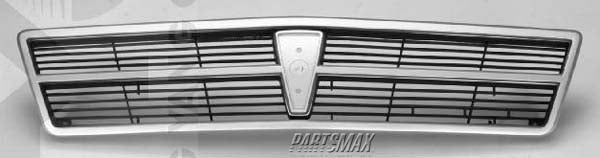 1200 | 1987-1989 PONTIAC BONNEVILLE Grille assy LE; prime | GM1200181|25531517